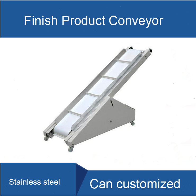 Finished product conveyor with 300mm width belt