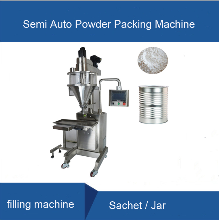 Semi Automatic Powder Sachet Filling Machine Powder Filling and Packing Machine